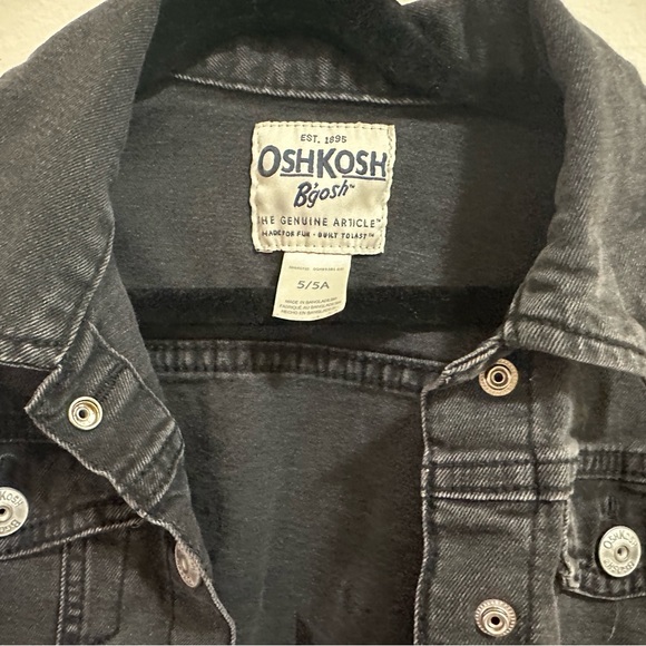 Washed black denim crop jacket - Picture 3 of 4